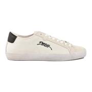 Diesel Lädersneakers med Gummisula White, Herr