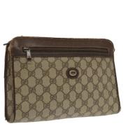 Gucci Vintage Pre-owned Canvas kuvertvskor Beige, Dam