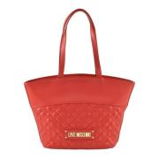 Love Moschino Stilig PU-väska Red, Dam