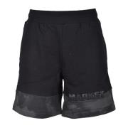 Market Bomull Bermuda Shorts Black, Herr