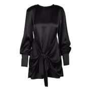 Giulia N Couture Elegant Damklänning i Polyester Black, Dam