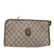 Gucci Vintage Pre-owned Canvas kuvertvskor Beige, Dam