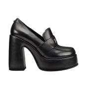 Cult Svarta Läderloafers Stiliga Damskor Black, Dam