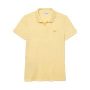 Lacoste Polo Shirt Yellow, Dam