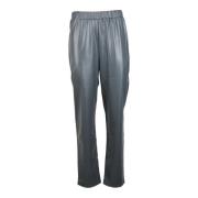 Max Mara Fritidspolyesterbyxor Gray, Dam