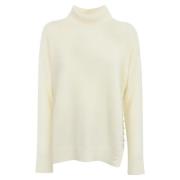 Twinset Angora polotröja med strass Beige, Dam