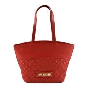 Love Moschino Nylon Axelväska Red, Dam