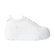 Gaëlle Paris Vita Läder Sneakers Addict In Action White, Dam