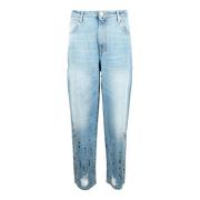 Gaëlle Paris Bomulls Casual Byxor Blue, Dam