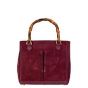 Gucci Vintage Pre-owned Mocka gucci-vskor Purple, Dam