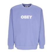 Obey Premium Fleece Crew Neck Sweatshirt Blue, Herr