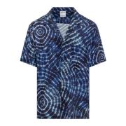 Marcelo Burlon Soundwaves Skjorta Blue, Herr