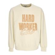 CAT Lätt Crewneck Sweatshirt Arbetare Biscuits Beige, Herr