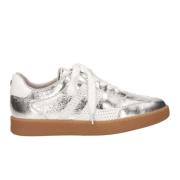 La Strada Metallic Sneaker Trendy Style Gray, Dam