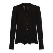 Y-3 Cardigan med logotyp Black, Dam