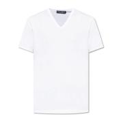 Dolce & Gabbana V-ringad T-shirt White, Herr