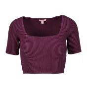 Guess Elegant Viskosblandning Spandex Topp Red, Dam