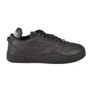 Diesel Läder Sneakers med Gummisula Black, Herr