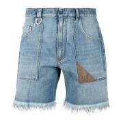 Fendi Bomull Bermuda Shorts Blue, Herr