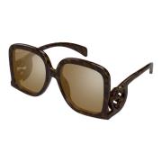 Gucci Gg1326S 007 Sunglasses Brown, Dam