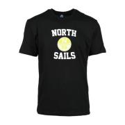 North Sails T-Shirts Black, Herr