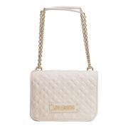 Love Moschino Stilren Damväska Höst/Vinter Kollektion Beige, Dam