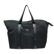 Prada Vintage Pre-owned Tyg totevskor Black, Dam