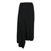 Max Mara Studio Lana Cashmere Gonna Kjol Black, Dam