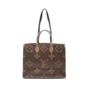 Louis Vuitton Vintage Pre-owned Canvas axelremsvskor Brown, Dam