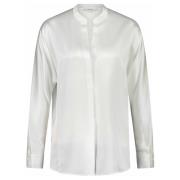 Vince Silkes V-Hals Blus White, Dam