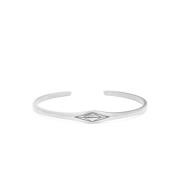 Nialaya Nialaya X Oscar Akermo: The Elysium Bangle in Silver Gray, Her...