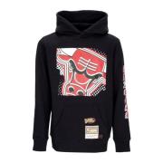 Mitchell & Ness Chicago Bulls Svart Hoodie Black, Herr