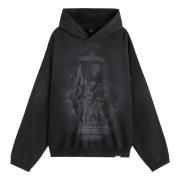 Represent Stained Black Atlas Hoodie Black, Herr