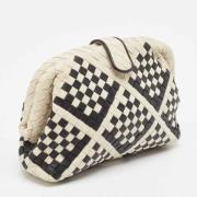 Bottega Veneta Vintage Pre-owned Laeder kuvertvskor White, Dam