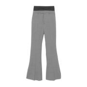 Sportmax Grå Ullbyxor Elegant Modern Stil Gray, Dam