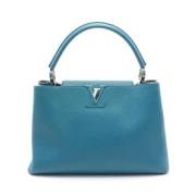 Louis Vuitton Vintage Pre-owned Laeder handvskor Blue, Dam