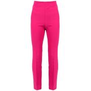 Pinko Fuchsia Pullover med Slim-Fit Stil Red, Dam