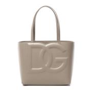 Dolce & Gabbana Präglad Logotyp Beige Väskor Beige, Dam