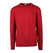 U.s. Polo Assn. Bomull Stickad Tröja Red, Herr