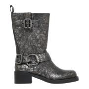 Steve Madden Rutt Silver Boot Gray, Dam