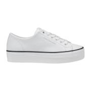 Calvin Klein Jeans Läder Damsneakers Vår/Sommarkollektion White, Dam