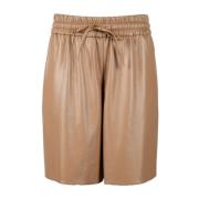 Max Mara Weekend Bermuda Shorts i polyester Brown, Dam