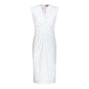 Max Mara Studio Vit Klänning Elegant Stil White, Dam