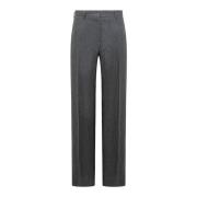 Palm Angels Straight Trousers Gray, Dam