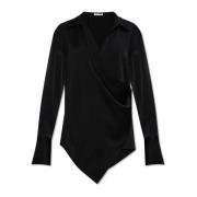 Helmut Lang Omlottskjorta Black, Dam