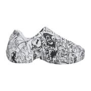 Dolce & Gabbana Graffiti Print Low Top Sneakers Multicolor, Herr