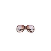 Bvlgari Vintage Pre-owned Plast solglasgon Brown, Dam