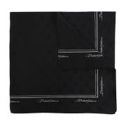 Dolce & Gabbana Sidenscarf med monogram Black, Herr