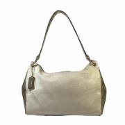 Coach Pre-owned Pre-owned Tyg axelremsvskor Beige, Dam