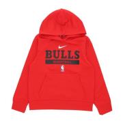 Nike Chicago Bulls Hoodie NBA Dri Fit Red, Herr